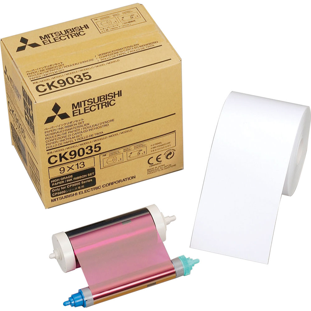 Mitsubishi 3.5" Paper Roll and Inksheet