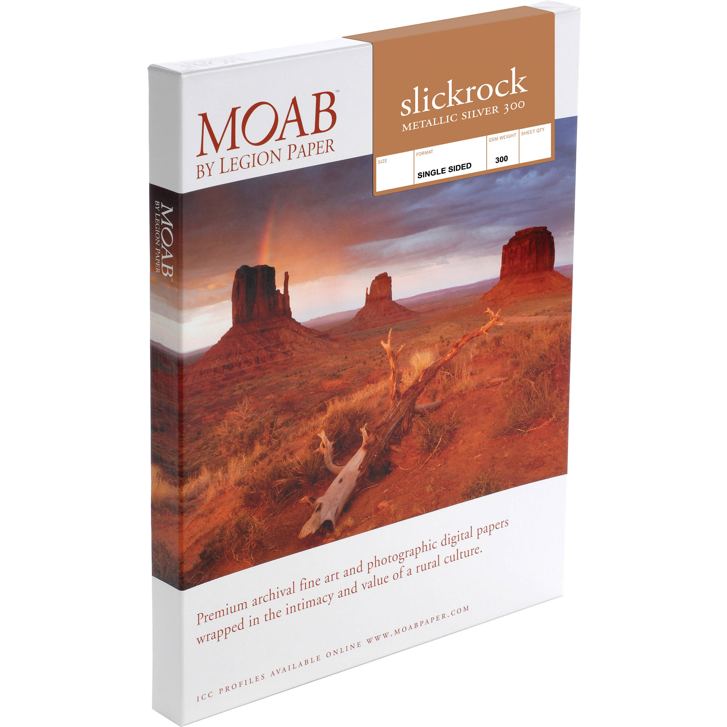 Moab Slickrock Metallic Silver 300 Archival Inkjet Paper (A4, 25 Sheets)