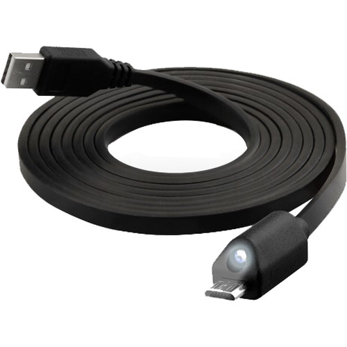 Naztech Micro-USB LED Charge & Sync Cable 6' (Black)
