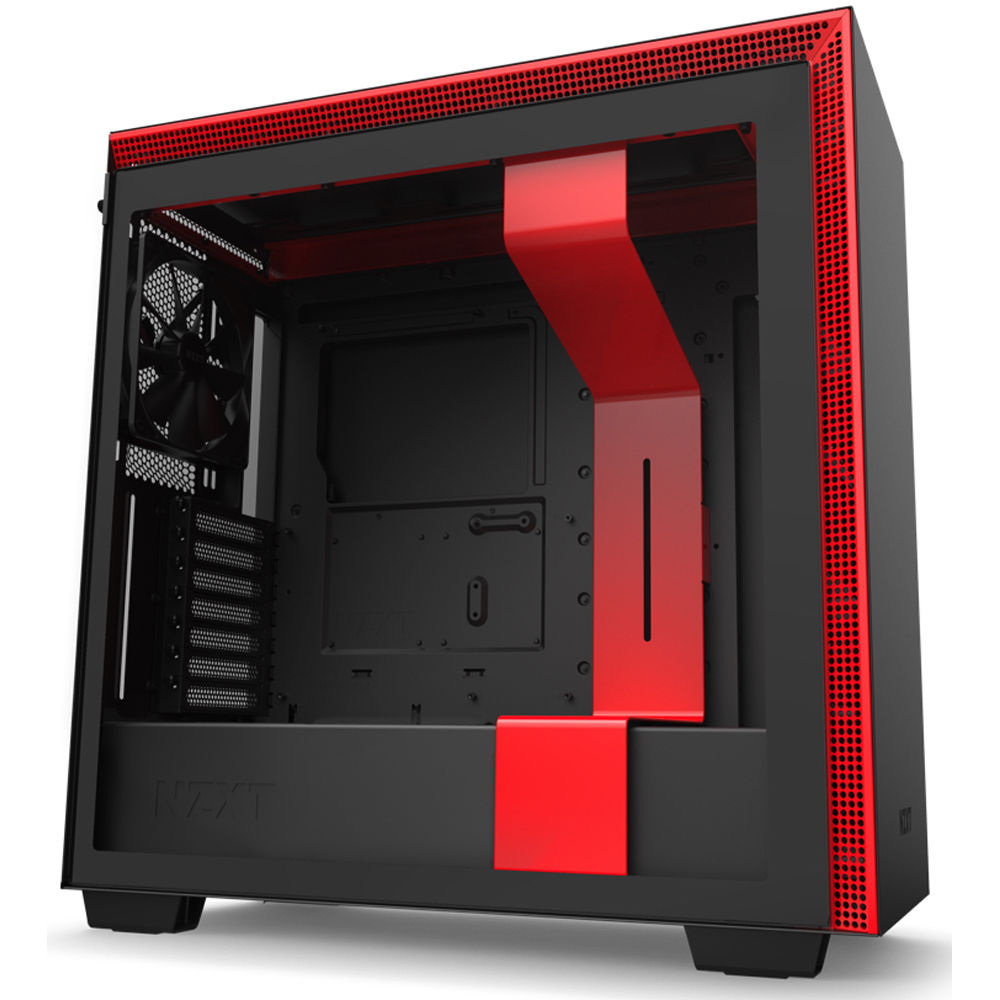 NZXT H710 Mid-Tower Case (Matte Black/Red)