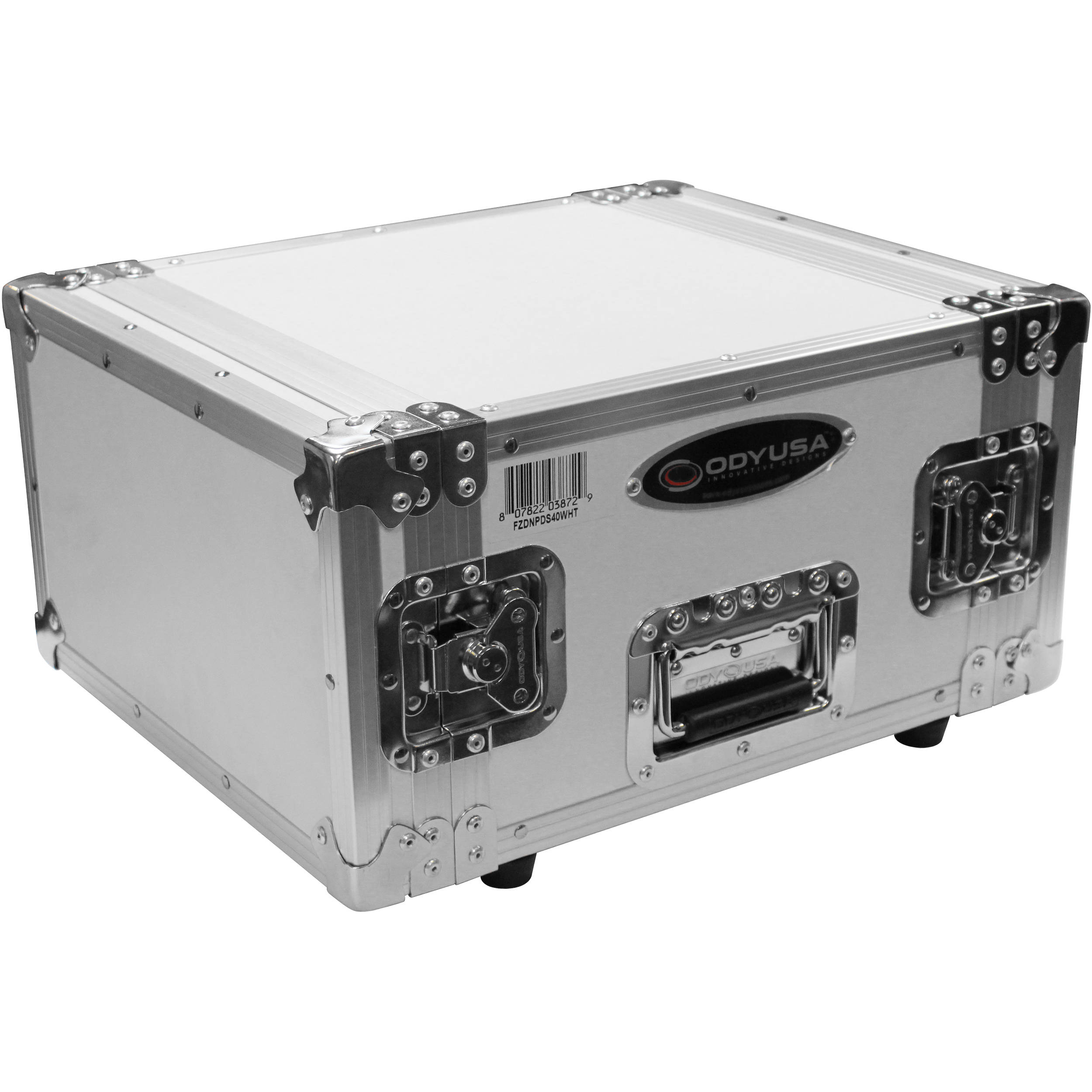 Odyssey Innovative Designs Special Edition Flight Zone DNP DS40 / DS80 Photo Booth Printer Case (White on Chrome)