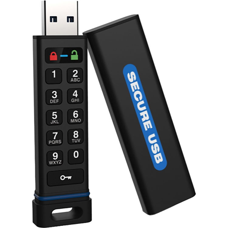 SecureData 32GB SecureUSB KP 256-Bit Encrypted USB 3.0 Flash Drive