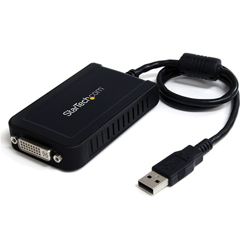 StarTech USB to DVI External Video Card Multi-Monitor Adapter (Black)