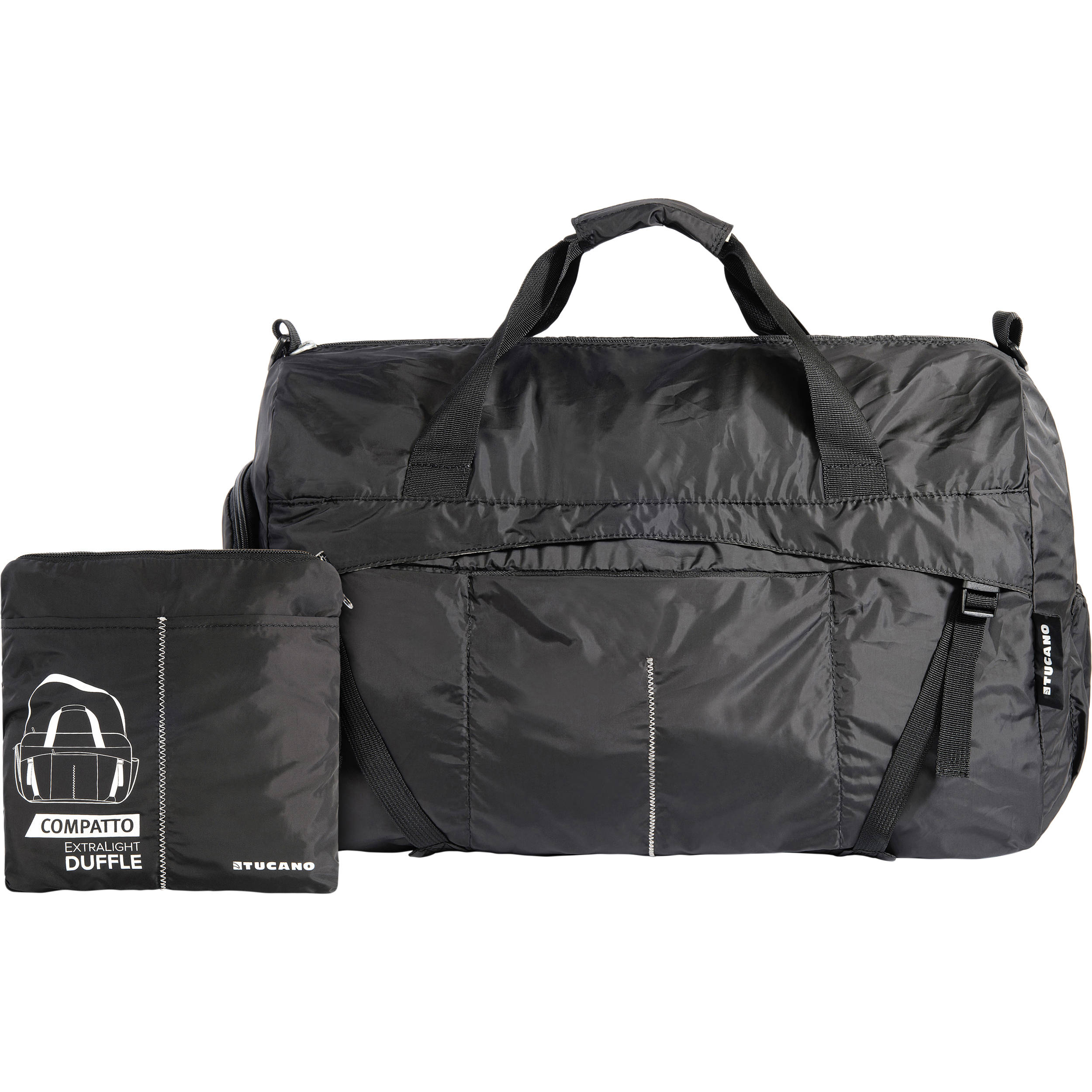 Tucano Compatto XL Water-Resistant 50L Duffle Bag (Black)