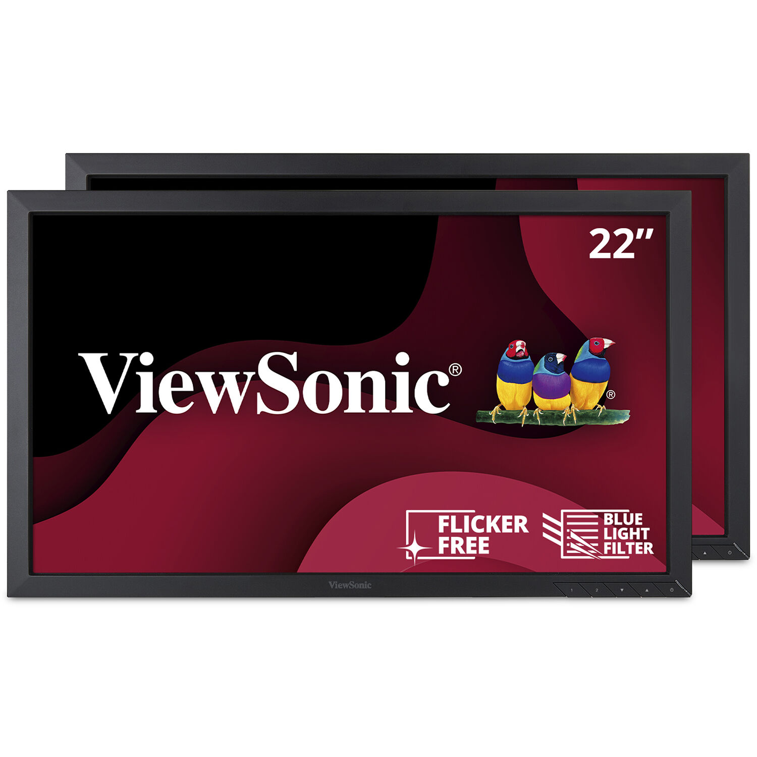 ViewSonic VA2252SM_H2 21.5" 16:9 LCD Monitor (2-Pack, Without Stands)